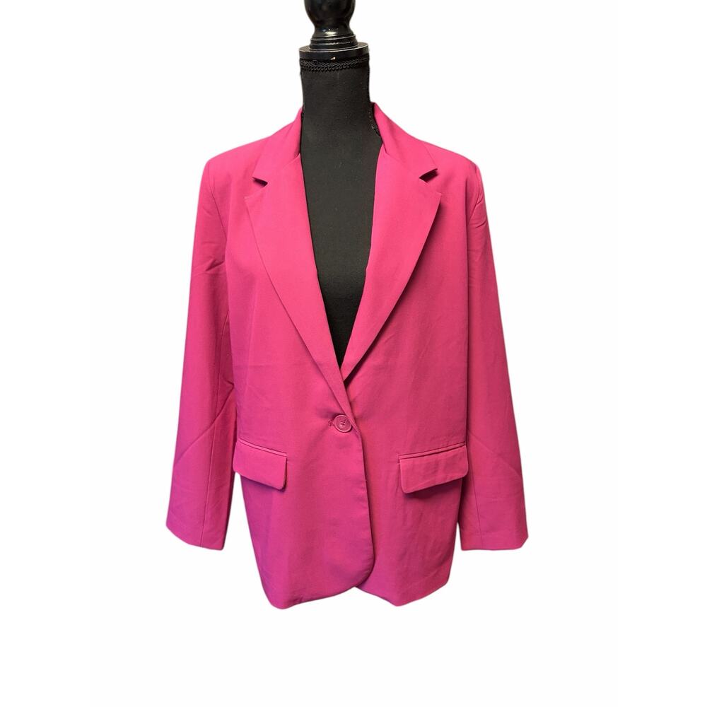 Band of the Free Fuchsia Blazer Jacket Size S NWT Pink One Button 🌼